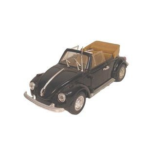 Polistil VW Vokswagon Beetle Cabriolet Diecast Vintage 1:25 Black Italy